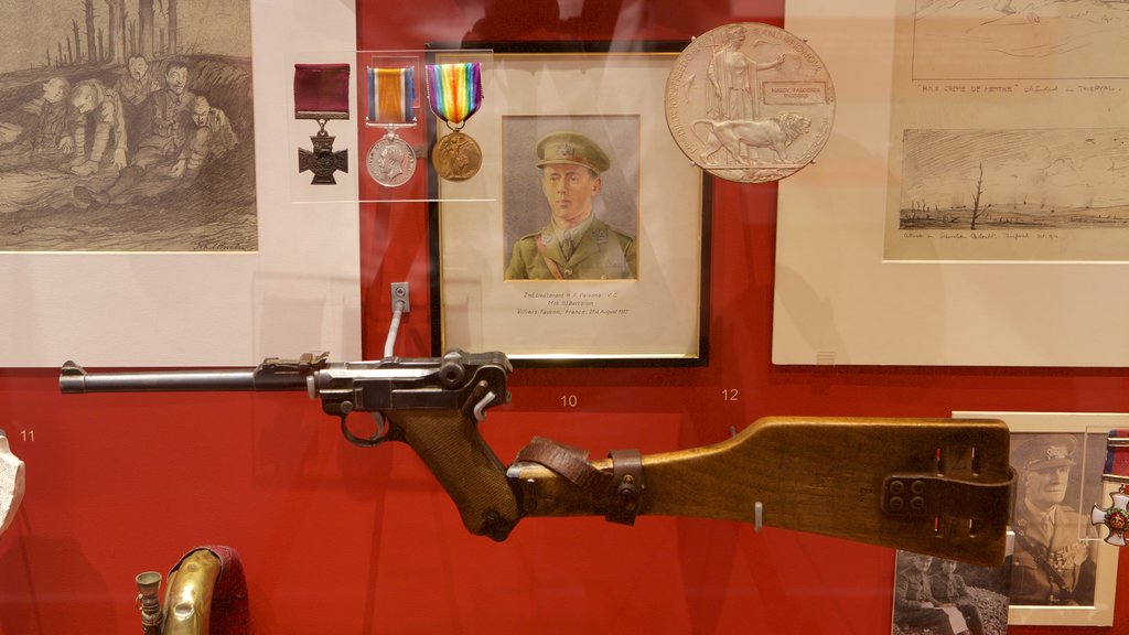 Soldiers of Gloucestershire Museum showing interior views