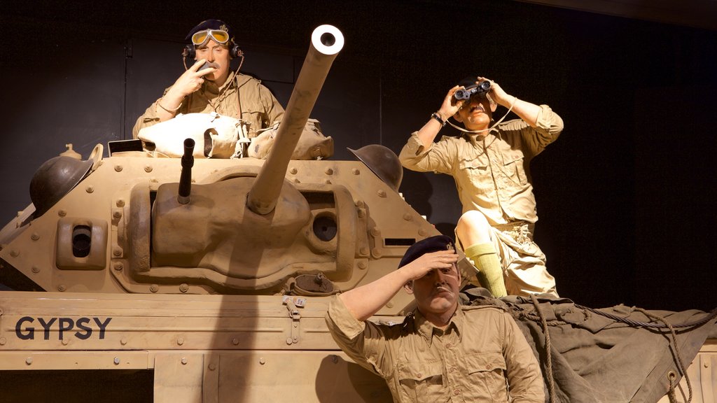 Soldiers of Gloucestershire Museum showing military items and interior views