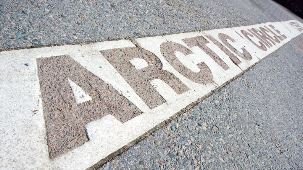 Rovaniemi featuring signage