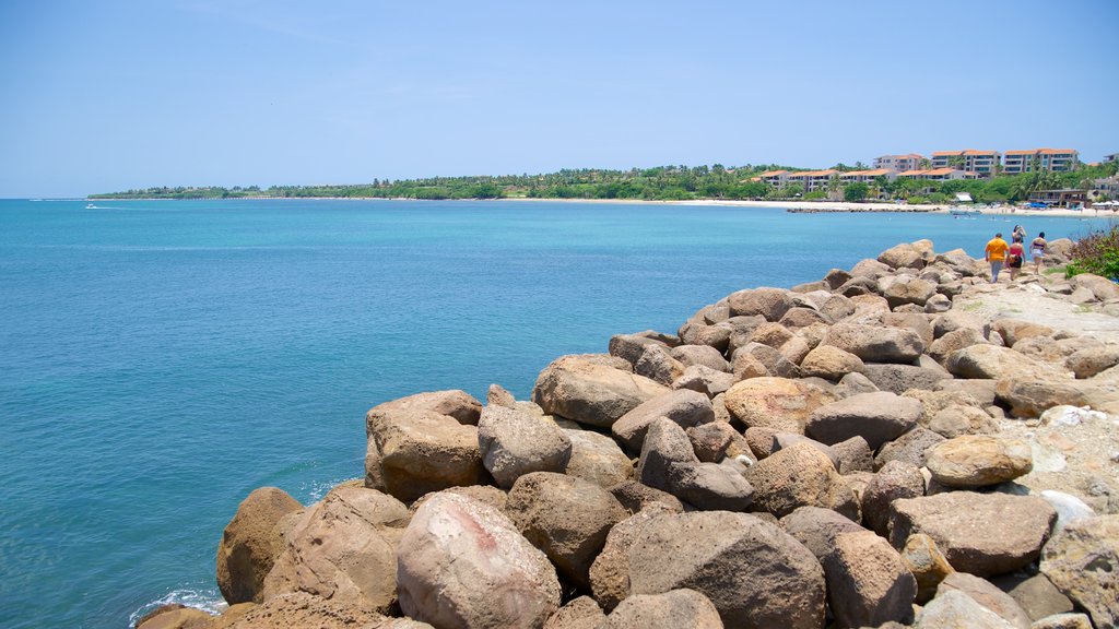 Nayarits södra kust som inkluderar klippig kustlinje