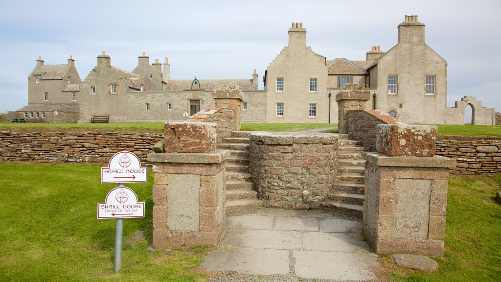 Skara Brae showing heritage elements and heritage architecture