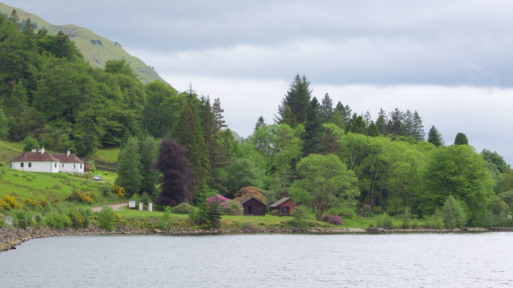 Fort William showing a lake or waterhole, tranquil scenes and a house