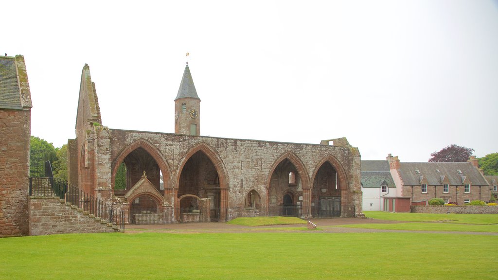 Fortrose Cathedral showing heritage elements, heritage architecture and a church or cathedral