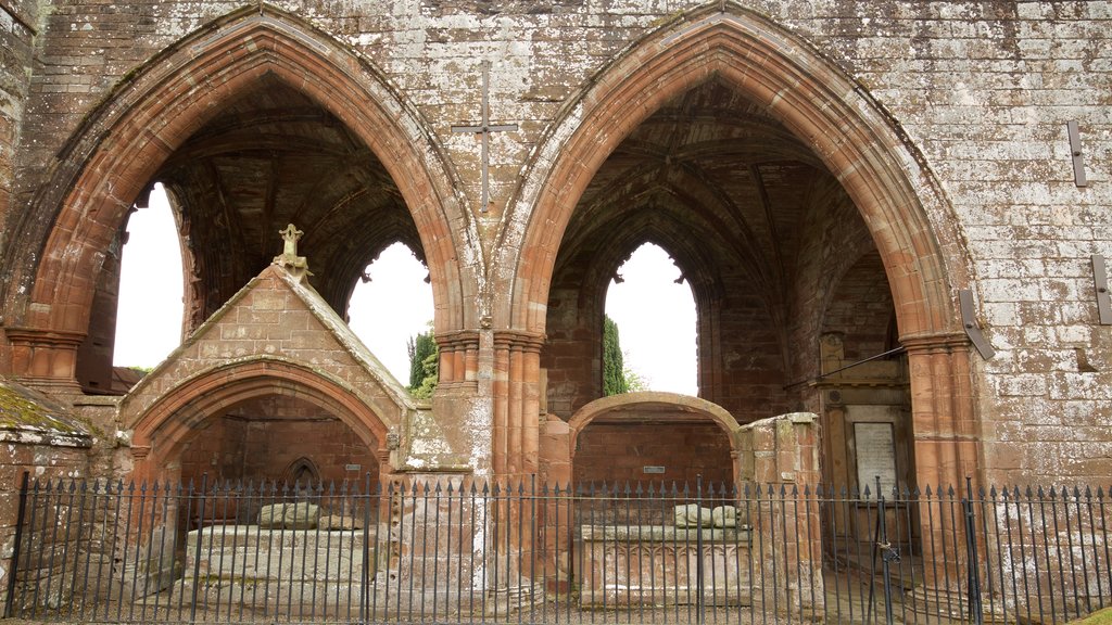 Fortrose Cathedral showing heritage elements, heritage architecture and a church or cathedral