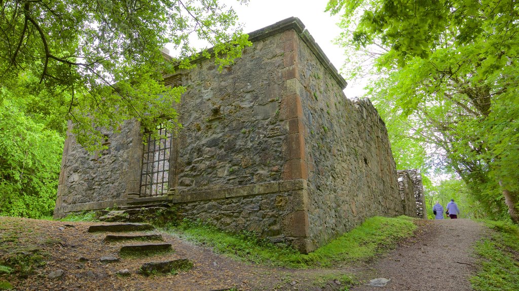 Dunstaffnage Slot og Kapel som viser et slot, historiske bygningsværker og kulturarvsgenstande