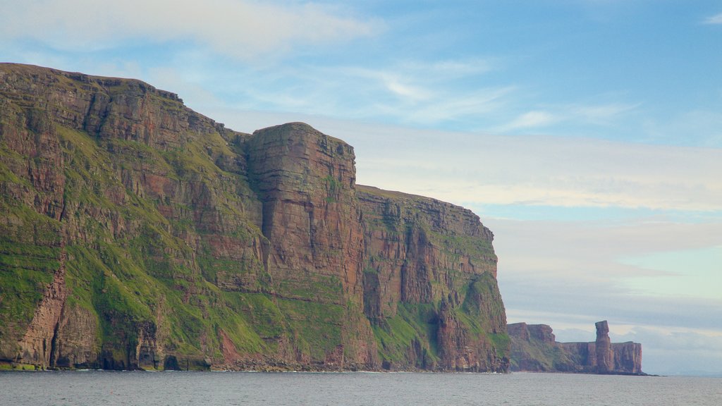 St. John\'s Head featuring mountains and rugged coastline