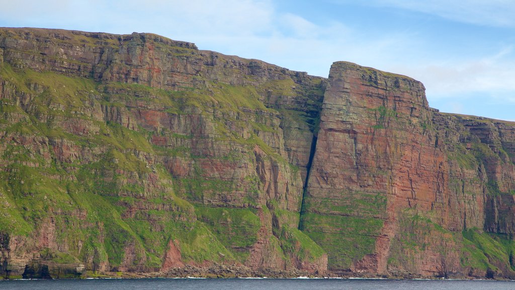 St. John\'s Head featuring mountains and rugged coastline