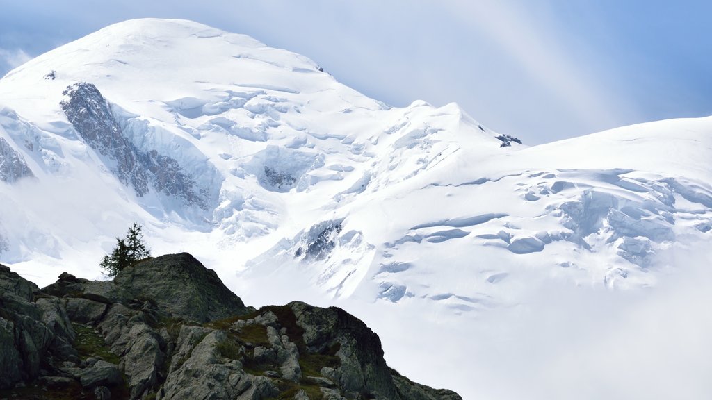 Mont Blanc showing tranquil scenes, mountains and snow