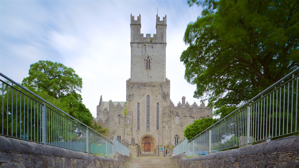 St. Mary\'s Cathedral caracterizando arquitetura de patrimônio, elementos de patrimônio e um pequeno castelo ou palácio