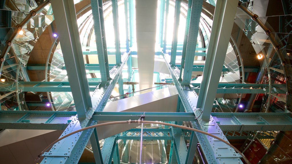 Guinness Storehouse showing modern architecture and interior views