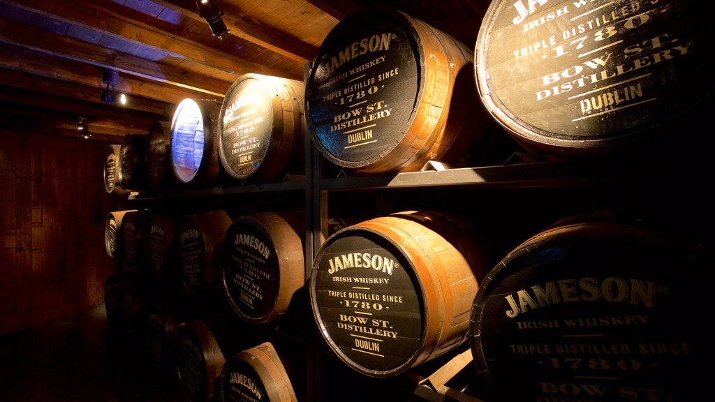 Old Jameson Distillery showing heritage elements and interior views