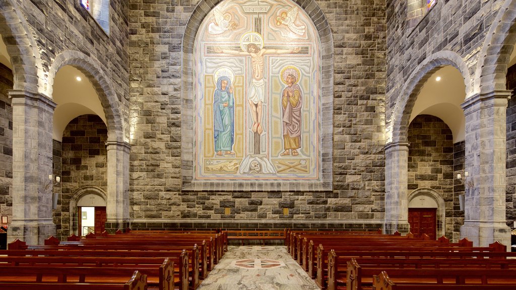 Galway Cathedral showing religious aspects, heritage elements and interior views