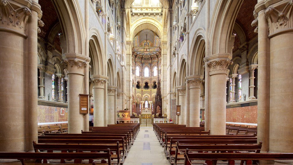 St. Finbarr\'s Cathedral which includes heritage architecture, interior views and religious elements