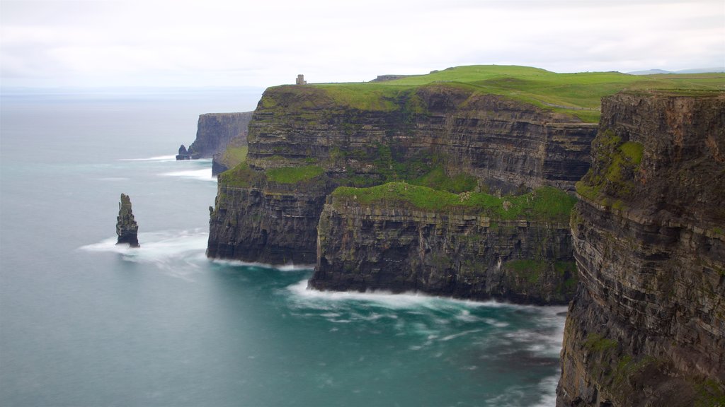 Cliffs of Moher featuring rugged coastline and general coastal views