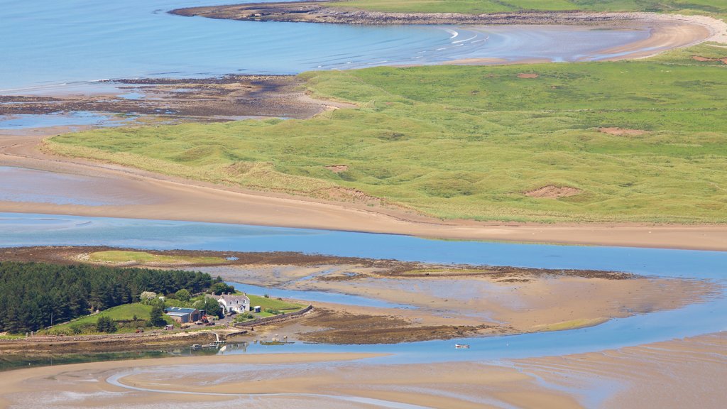 Knocknarea which includes a beach and general coastal views