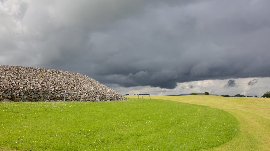 Carrowmore Megalithic Cemetery que incluye elementos patrimoniales y un cementerio