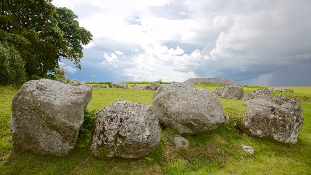 Carrowmore Megalithic Cemetery which includes heritage elements and tranquil scenes