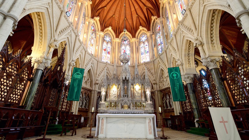 St. Colman\'s Cathedral featuring interior views, heritage elements and a church or cathedral