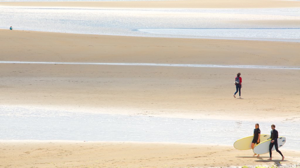 Strandhill Beach som viser strand