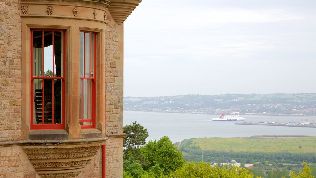 Belfast Castle which includes a river or creek, heritage architecture and château or palace