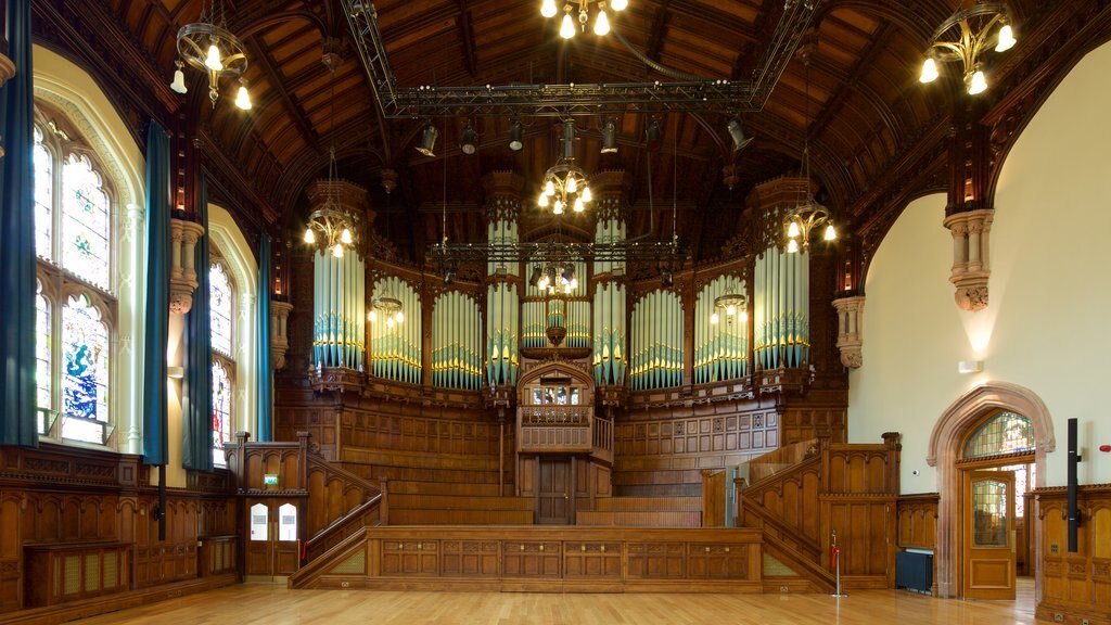 Guildhall showing heritage elements, heritage architecture and a church or cathedral