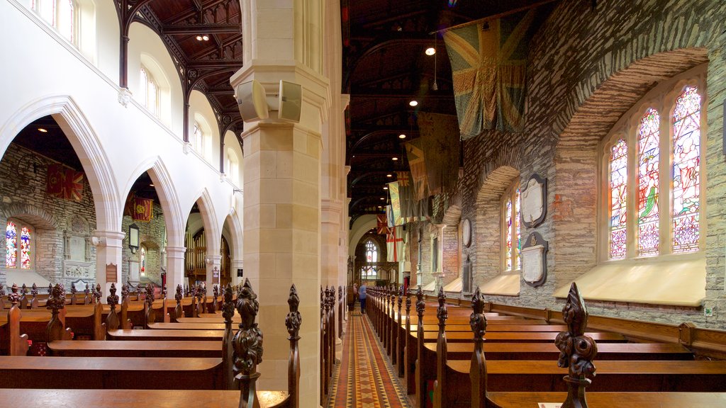 St. Columb\'s Cathedral showing heritage elements, interior views and religious elements