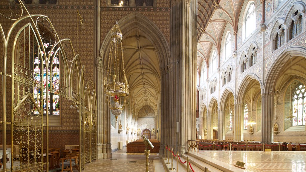 St. Patrick\'s Cathedral featuring religious elements, interior views and heritage architecture