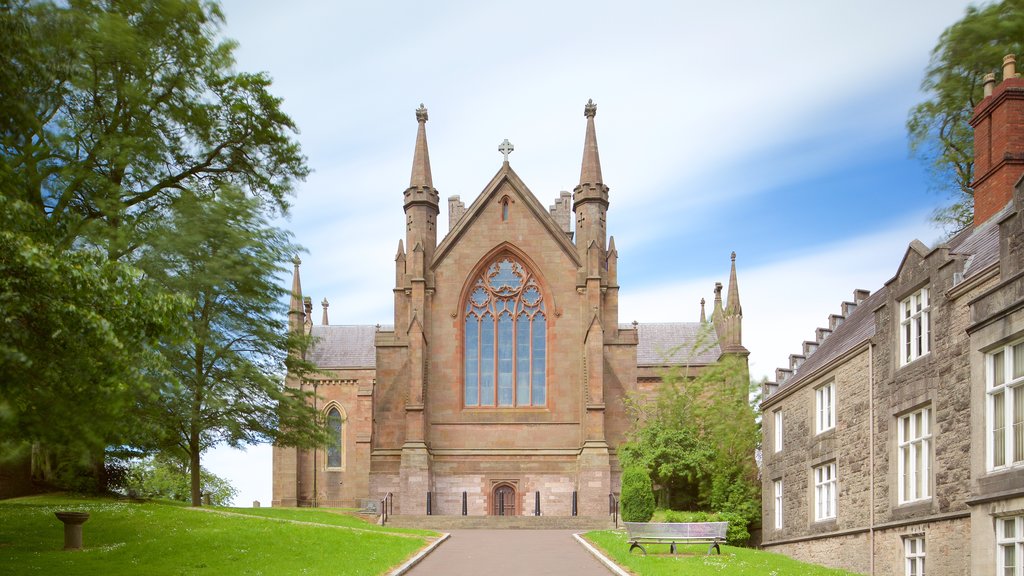 Armagh which includes a church or cathedral, heritage architecture and religious elements