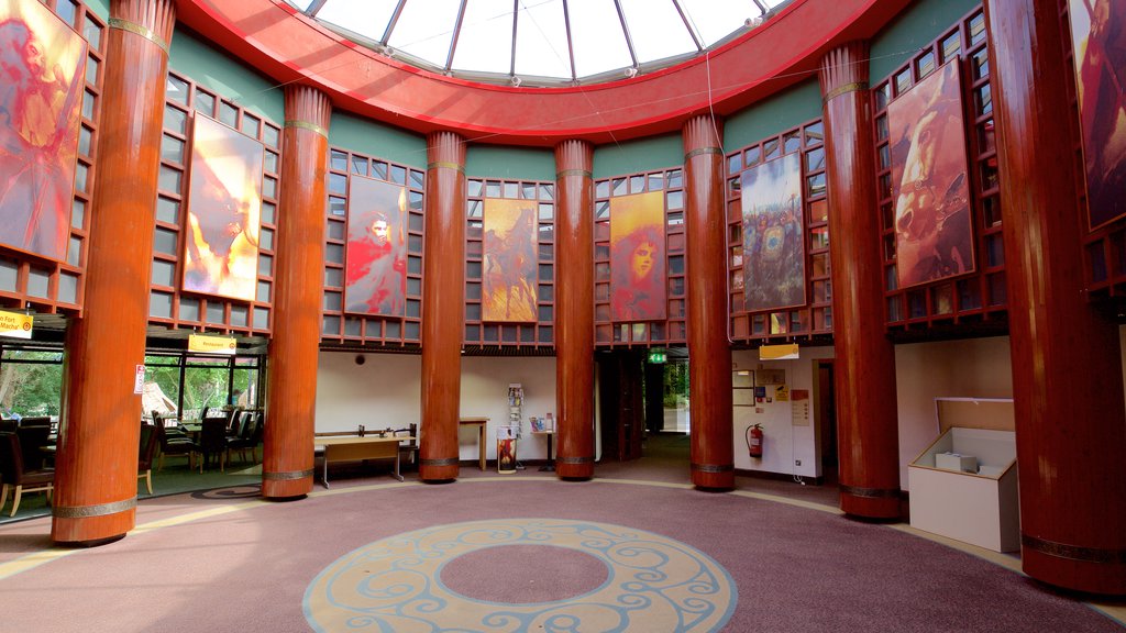 Navan Fort and Visitor Centre which includes interior views