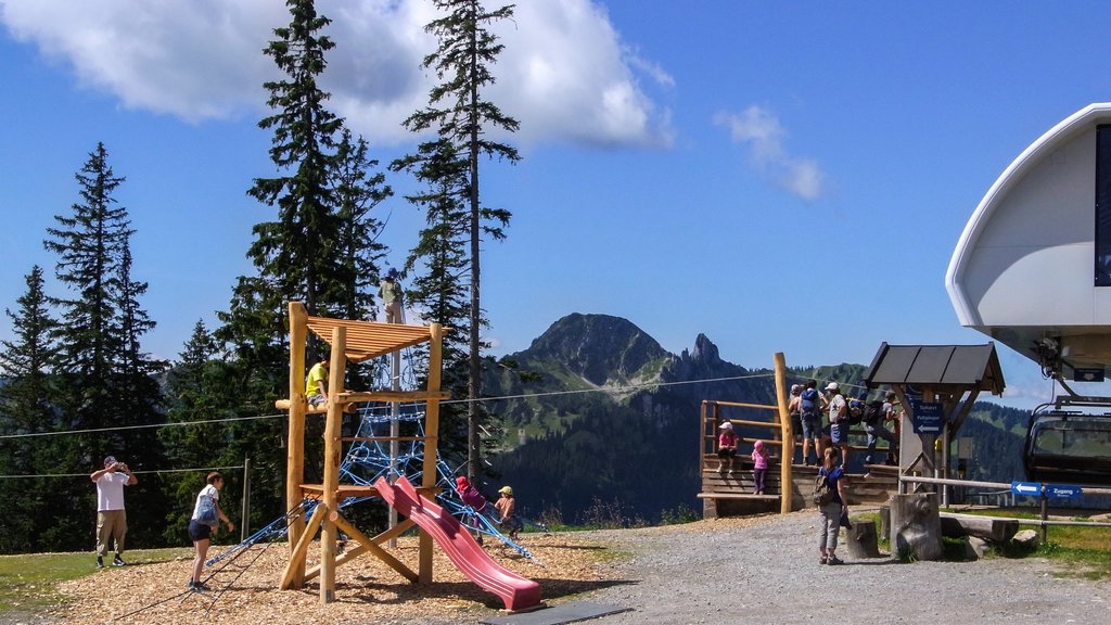 Spitzingsee mostrando un parque infantil y también niños