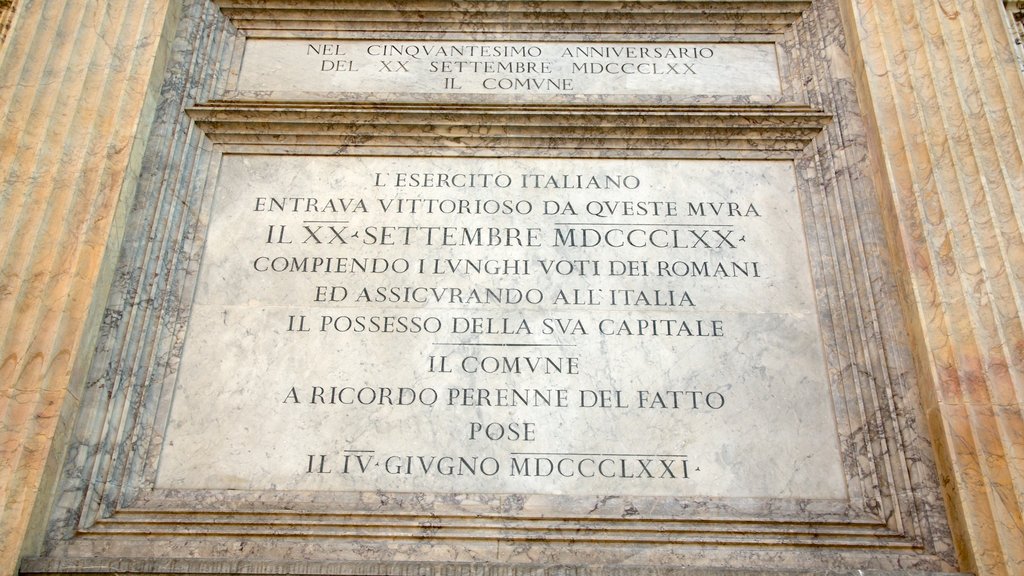 Sallustiano showing heritage elements and signage