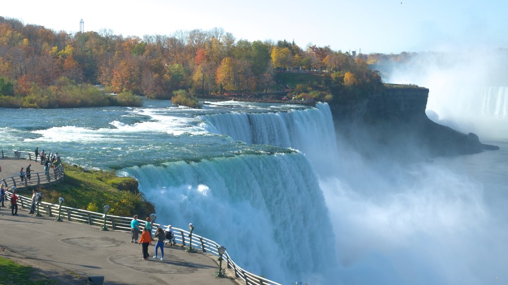 Bridal Veil Falls featuring views, a cascade and a river or creek