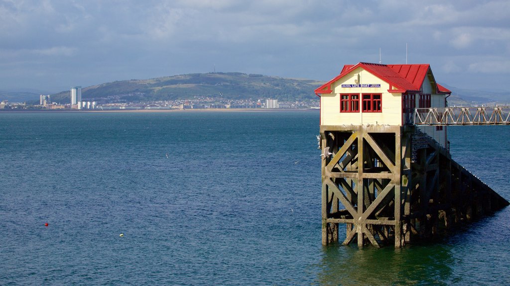 Mumbles Pier featuring general coastal views