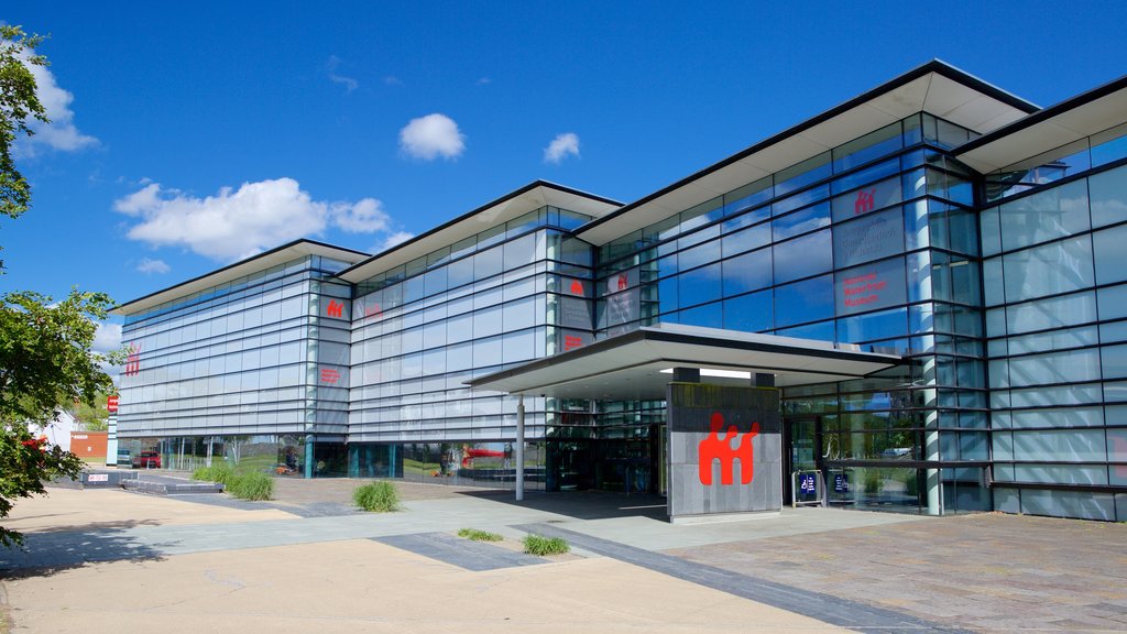 National Waterfront Museum showing modern architecture and street scenes