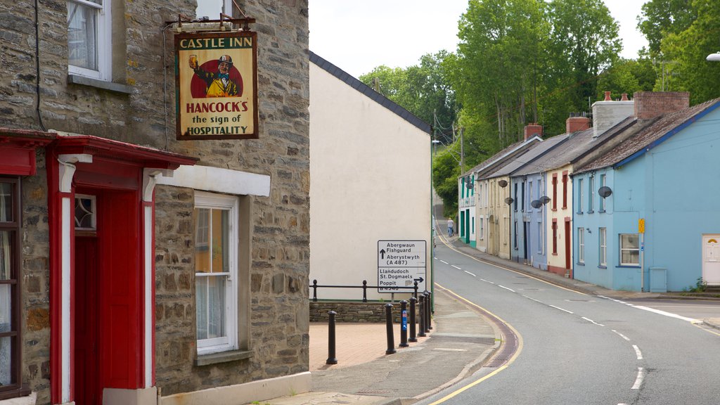 Cardigan showing street scenes