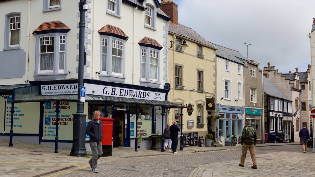 Conwy which includes street scenes