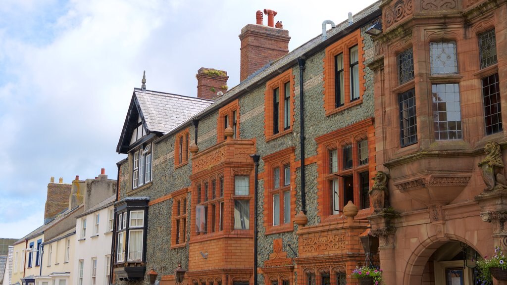 Conwy which includes heritage elements and street scenes