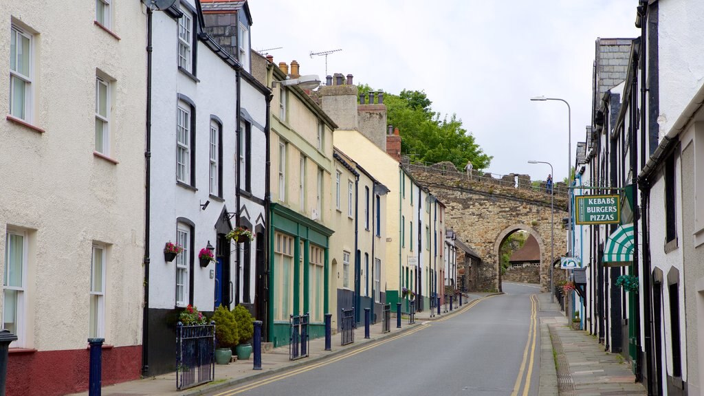 Conwy showing street scenes