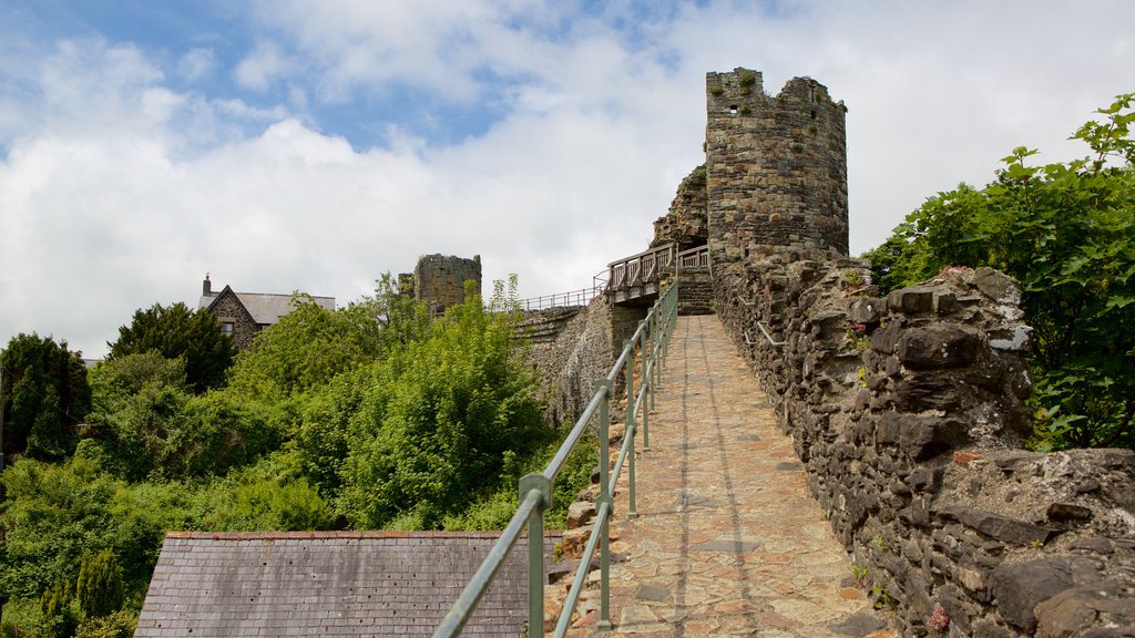 Conwy montrant éléments du patrimoine, un château et des ruines