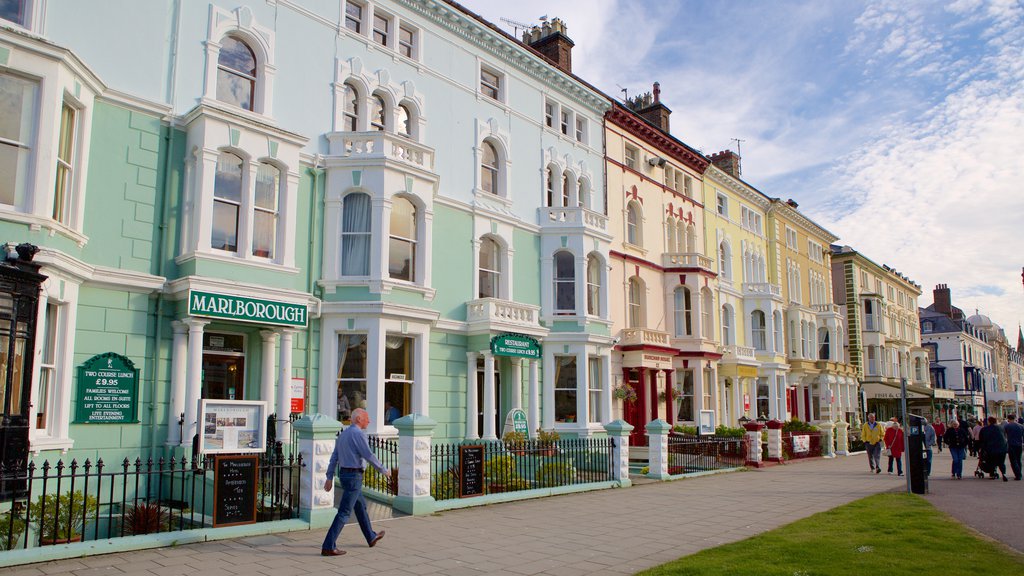 Llandudno which includes a house and street scenes