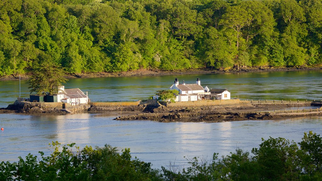 Menai Bridge which includes a river or creek and forests