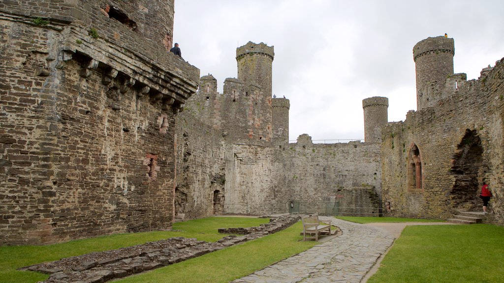 Conwy Castle som viser et slot og kulturarvsgenstande