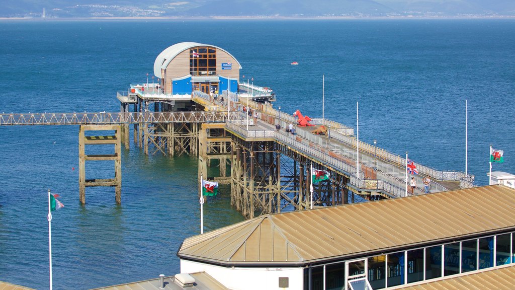 Mumbles Pier som inkluderer kyst