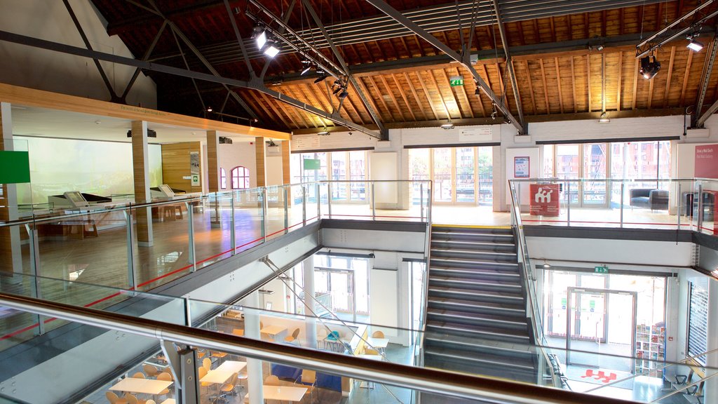 National Waterfront Museum featuring interior views