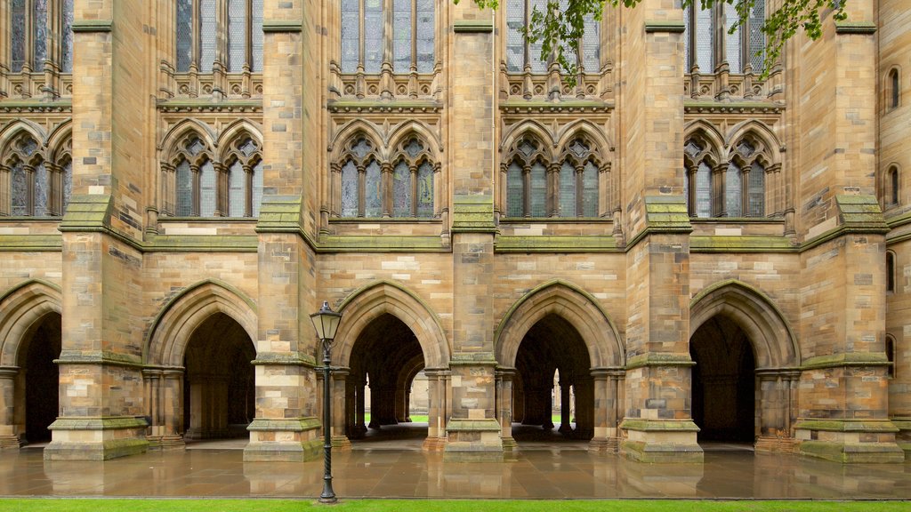 University of Glasgow caracterizando arquitetura de patrimônio e elementos de patrimônio