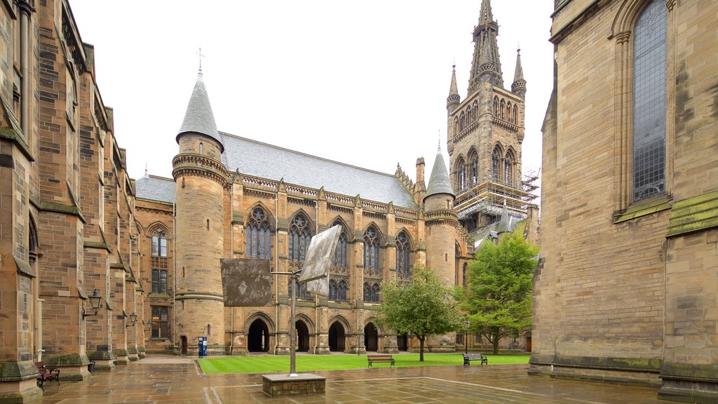 Universiteit van Glasgow inclusief historisch erfgoed en historische architectuur