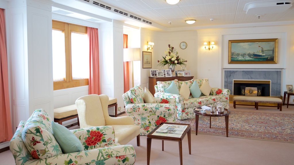 Royal Yacht Britannia featuring boating, interior views and heritage elements