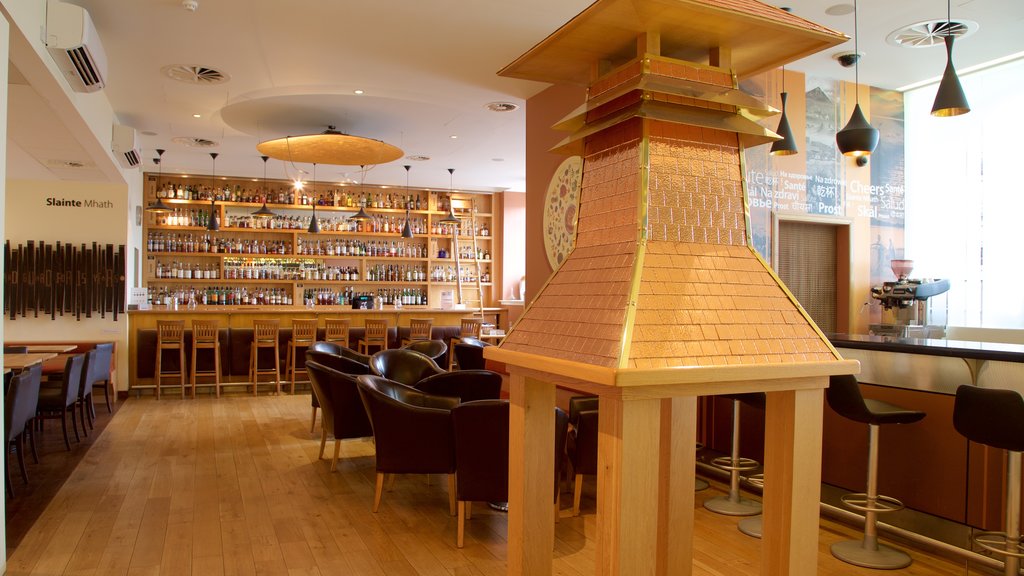 The Scotch Whisky Experience showing a bar and interior views