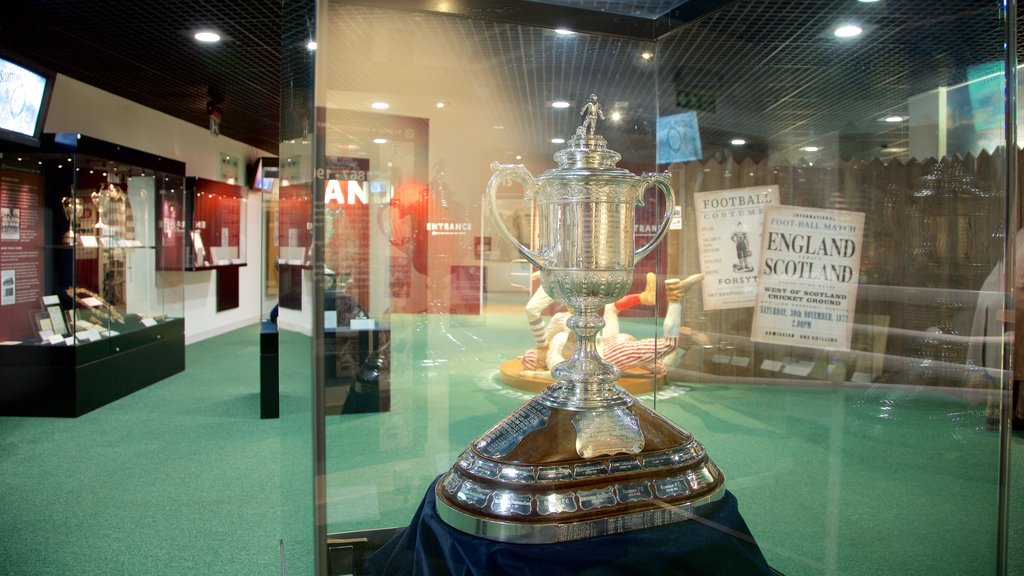 Hampden Park showing interior views