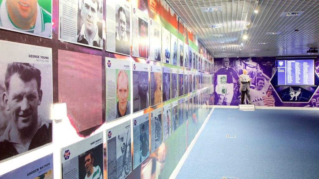 Hampden Park showing interior views